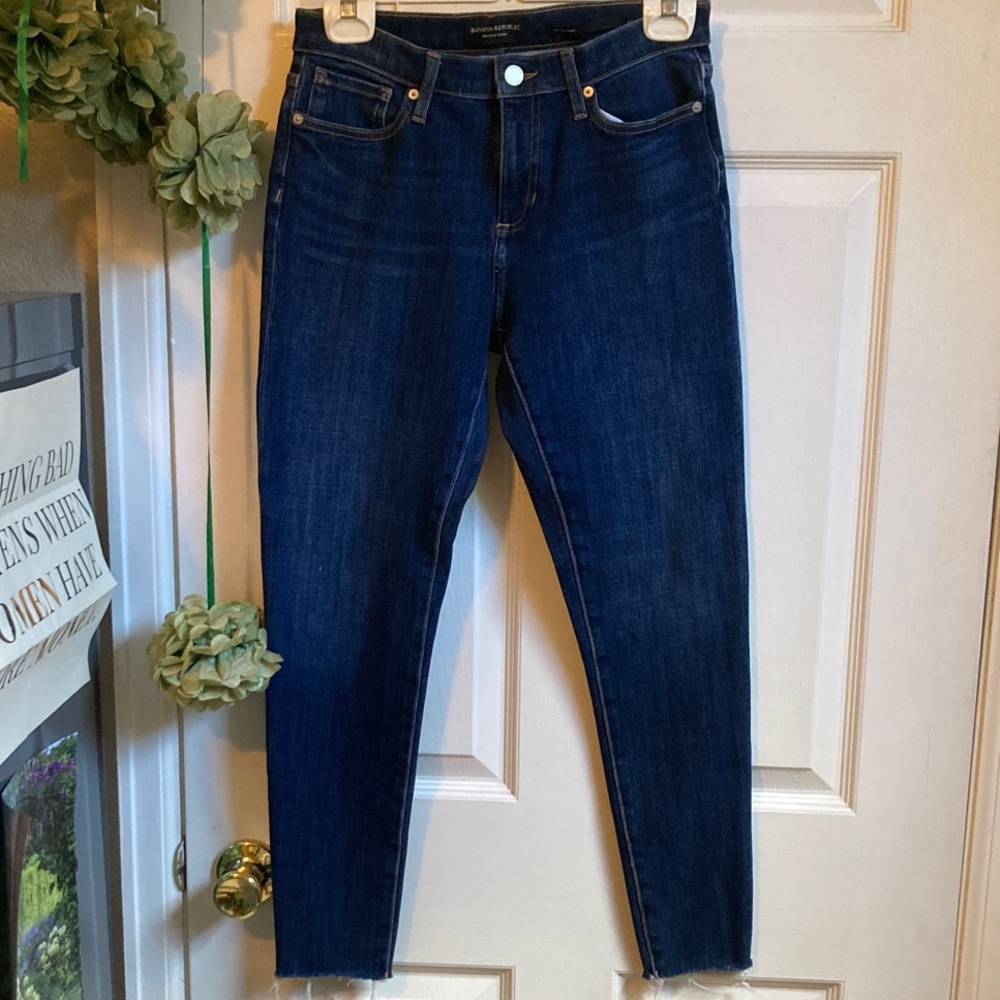 Banana Republic Dark Blue Ankle Jeans
